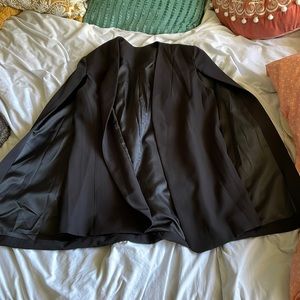 Black cape blazer